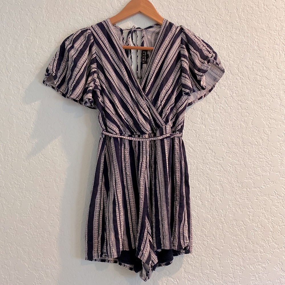 ‘Trixxi’ Navy Blue Romper - Size Small